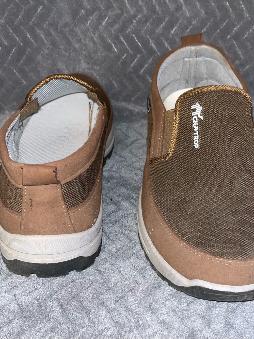 Men’s Brown Slip-On Casual Sneakers